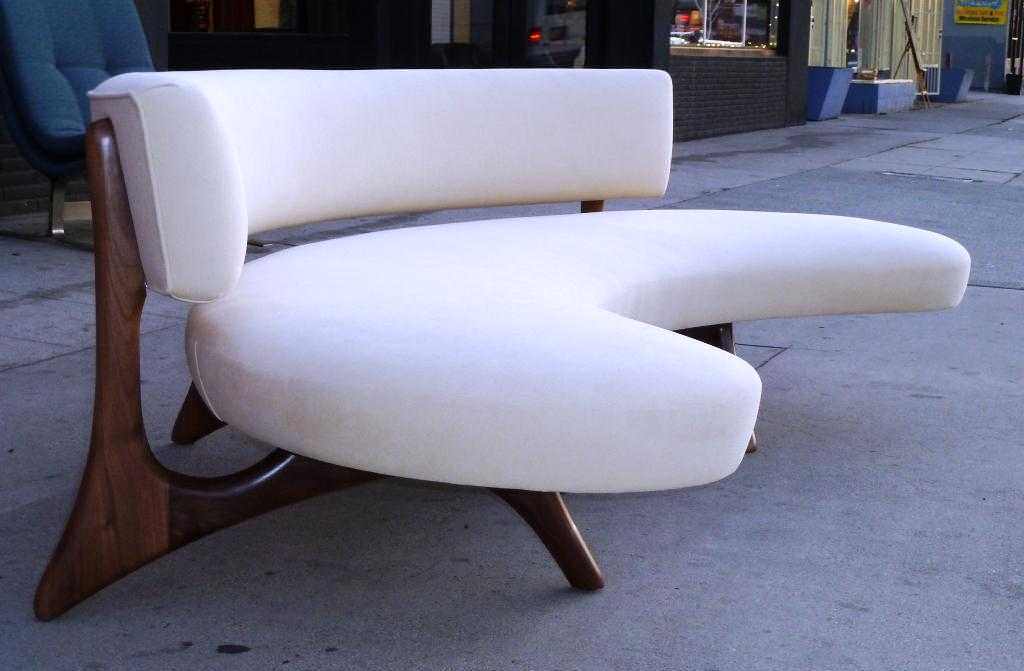 Image of: curved loveseat settee
