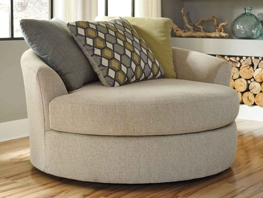 Image of: curved loveseat sofa
