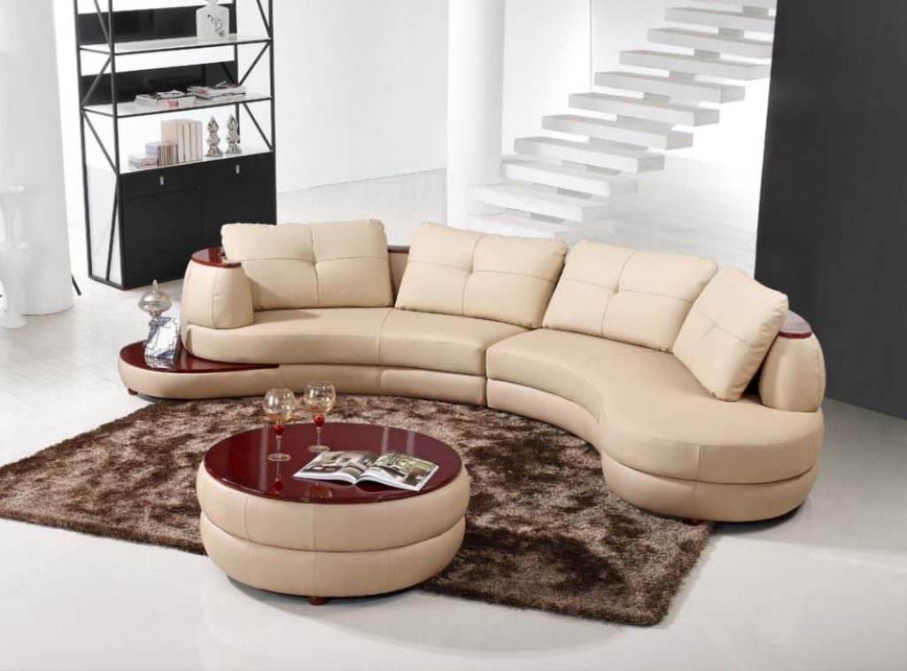 Image of: curved sofas and loveseats