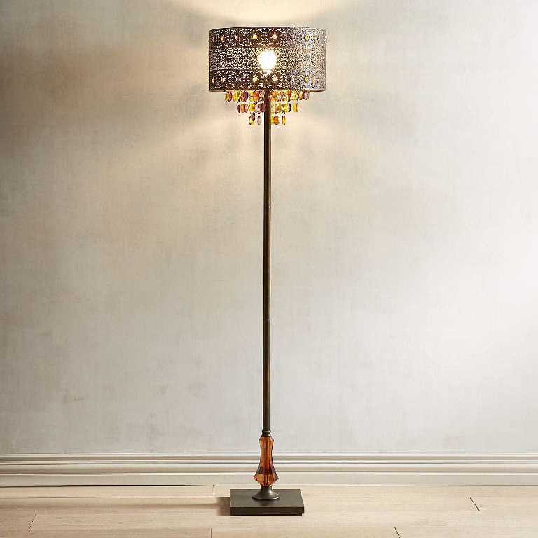 Image of: modern crystal floor lamp