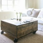 rustic coffee tables with wheels