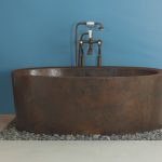 small copper bathtub