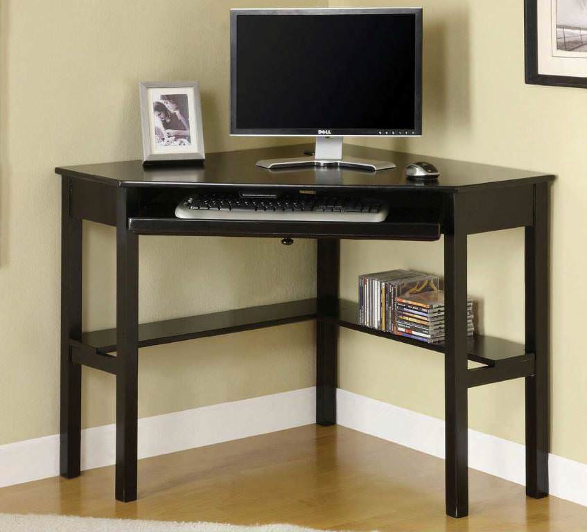 Image of: small corner computer desk